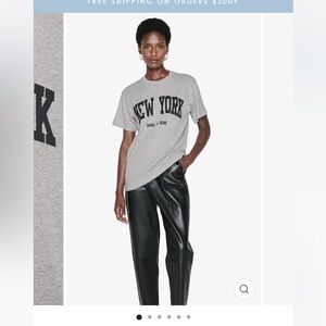 Authentic Annie Bing - Lili Tee University New York in Heather Grey size Large